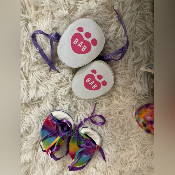 Neon spotted leopard Build-A-Bear with accessories - Picture 2 of 8